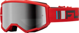 Youth Zone Goggle Red/Charcoal W/ Silver Mirror/Smoke Lens