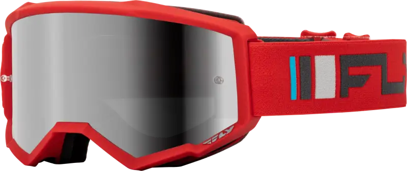 Youth Zone Goggle Red/Charcoal W/ Silver Mirror/Smoke Lens