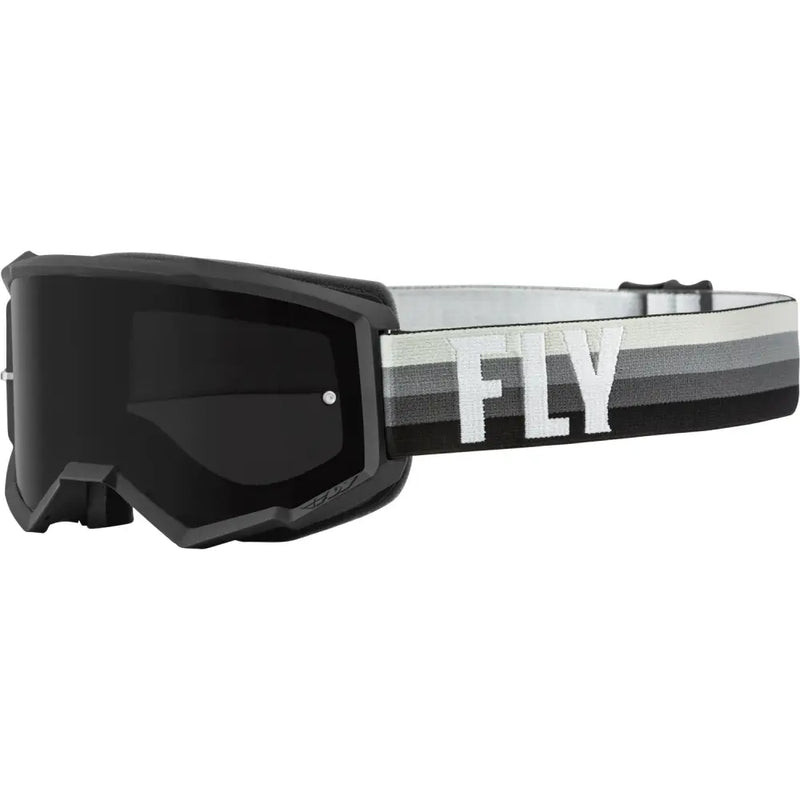 Fly Racing Fly Racing 37-51711 Youth Zone Goggle Black/Grey W/ Dark Smoke Lens