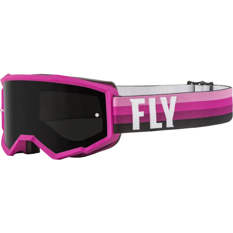 Fly Racing Fly Racing 37-51716 Youth Zone Goggle Pink/Black W/ Dark Smoke Lens