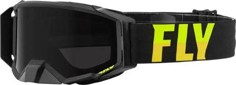 Zone Pro W/C Goggle Blk/Hi-Vis W/Dark Smoke Hydro Lens