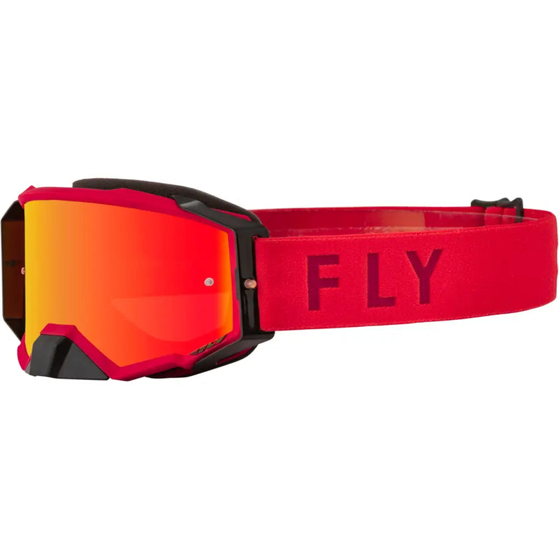 Fly Racing Fly Racing 37-51895 Zone Pro Goggle Red W/ Red Mirror/Amber Lens