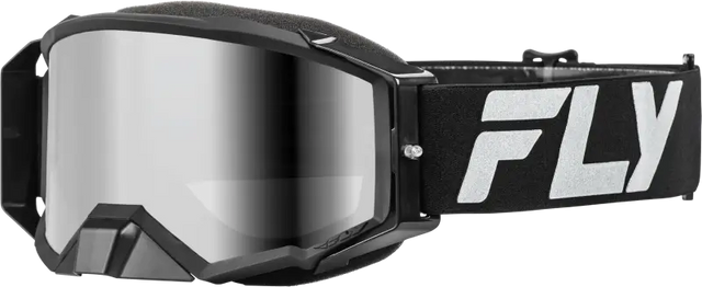Zone Elite Goggle Black/Silver W/ Silver Mirror/Smoke Lens