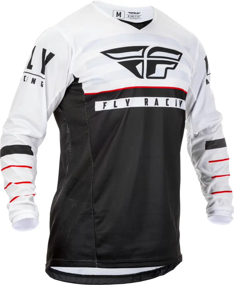 Kinetic K120 Jersey Black/White/Red Ym