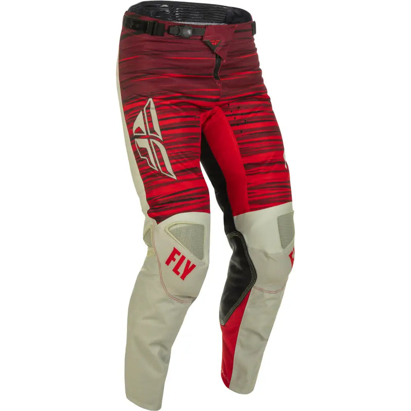 Fly Racing Fly Racing 375-53238 Kinetic Wave Pants Light Grey/Red Sz 38