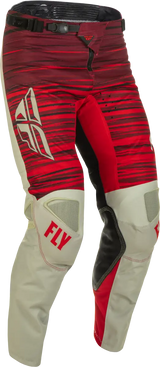Fly Racing Fly Racing 375-53240 Kinetic Wave Pants Light Grey/Red Sz 40