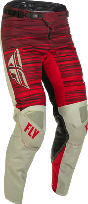Fly Racing Fly Racing 375-53240 Kinetic Wave Pants Light Grey/Red Sz 40