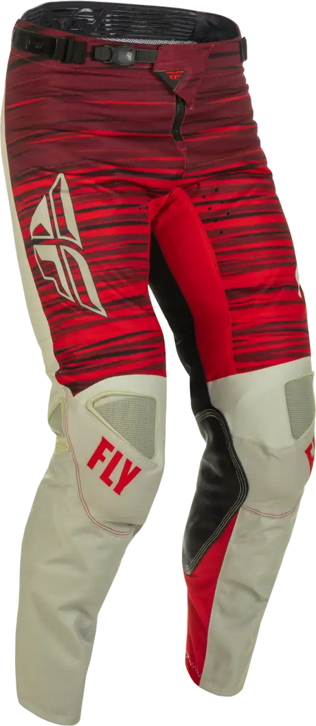 Fly Racing Fly Racing 375-53240 Kinetic Wave Pants Light Grey/Red Sz 40