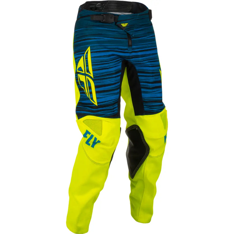 Fly Racing Fly Racing 375-53520 Youth Kinetic Wave Pants Hi-Vis/Blue Sz 20