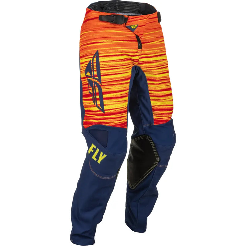 Fly Racing Fly Racing 375-53626 Youth Kinetic Wave Pants Navy/Yellow/Red Sz 26