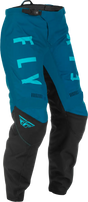 Fly Racing Fly Racing 375-83009 Women'S F-16 Pants Aqua/Dark Teal/Black Sz 11/12