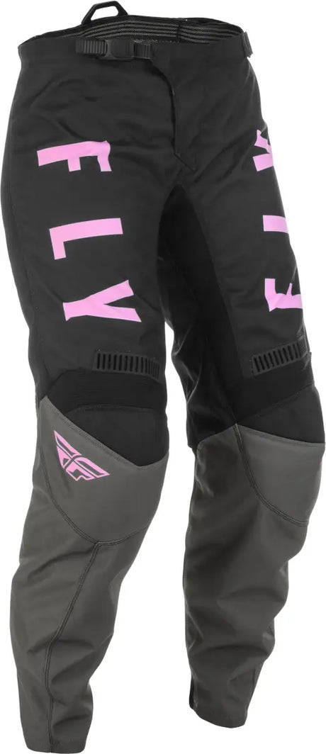 Fly Racing Fly Racing 375-83107 Women'S F-16 Pants Grey/Black/Pink Sz 07/08