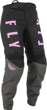 Fly Racing Fly Racing 375-83111 Women'S F-16 Pants Grey/Black/Pink Sz 15/16