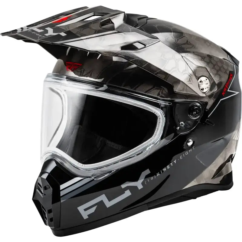 Trekker Cw Conceal Helmet Dual Shld Black/Grey/White 2X