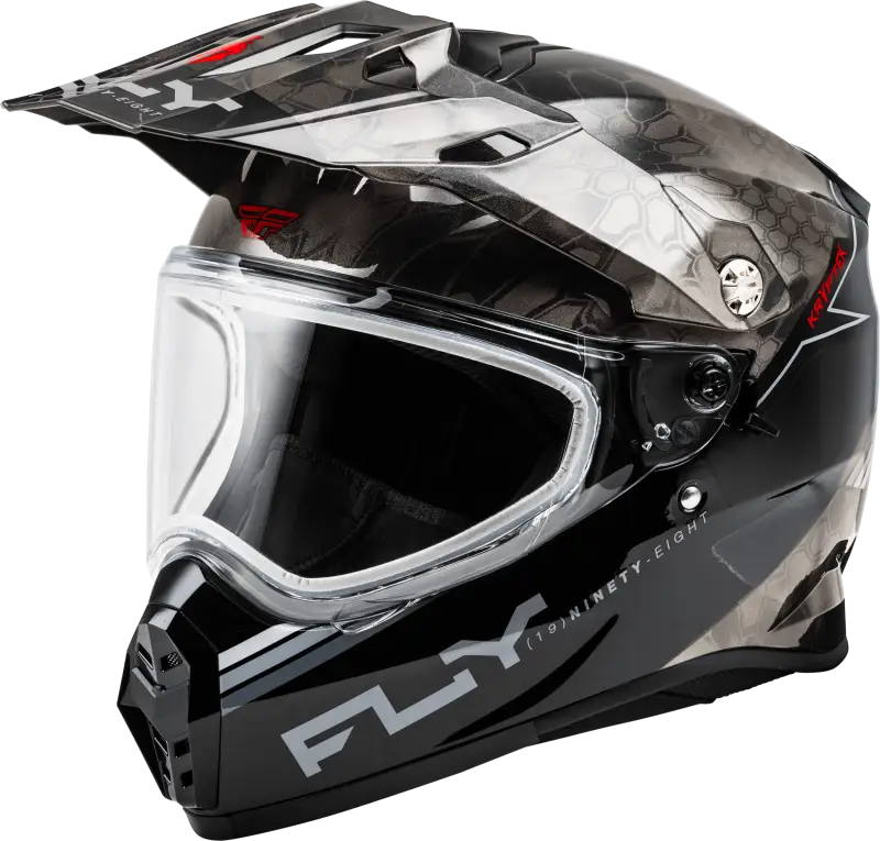 Trekker Cw Conceal Helmet Dual Shld Black/Grey/White Lg