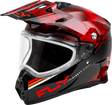 Trekker Cw Conceal Helmet Dual Shld Red/Black Xl