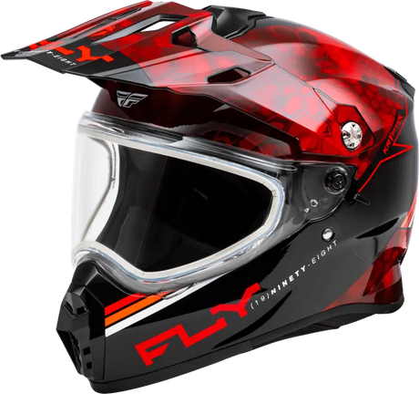 Trekker Cw Conceal Helmet Dual Shld Red/Black Xl