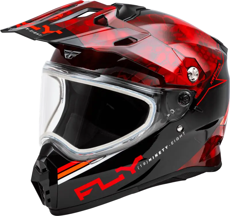Trekker Cw Conceal Helmet Dual Shld Red/Black Xl