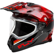 Trekker Cw Conceal Helmet Dual Shld Red/Black Xs