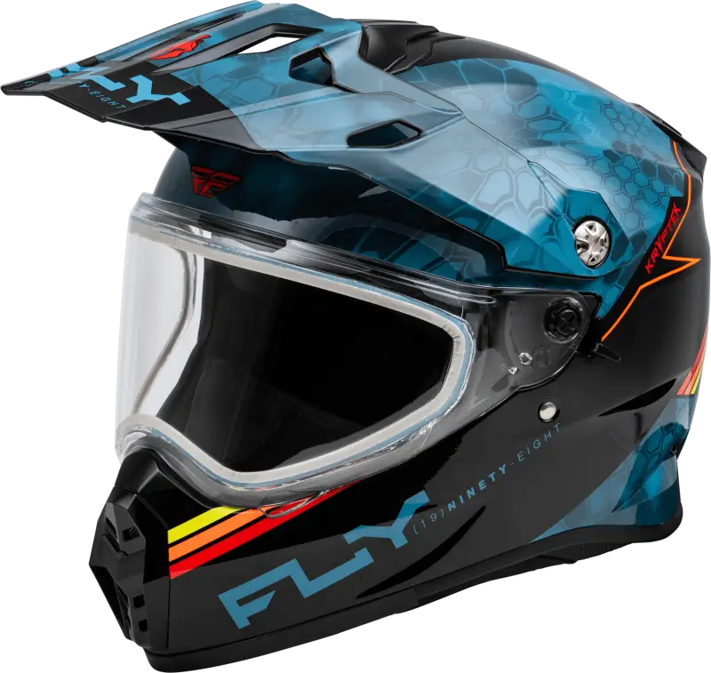 Trekker Cw Conceal Helmet Dual Shld Slate/Black/Red Md