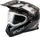 Trekker Cw Conceal Helmet Elec Shld Black/Grey/White Xl