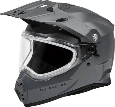 Trekker Cw Solid Helmet Dual Shld Grey 2X
