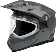 Trekker Cw Solid Helmet Dual Shld Grey Xl