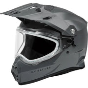 Trekker Cw Solid Helmet Dual Shld Grey Xs