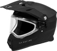 Trekker Cw Solid Helmet Dual Shld Matte Black Sm