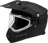 Trekker Cw Solid Helmet Dual Shld Matte Black Sm