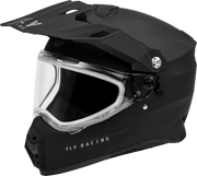 Trekker Cw Solid Helmet Dual Shld Matte Black Xs
