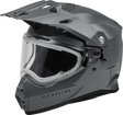 Trekker Cw Solid Helmet Elec Shld Grey 2X