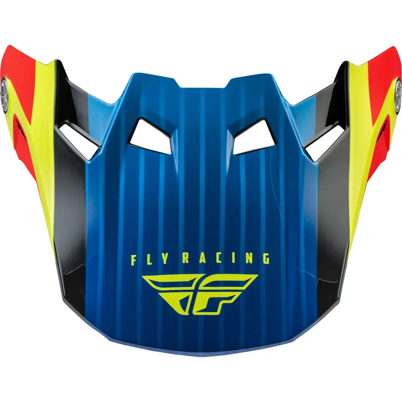Fly Racing 73-47102L Formula Carbon Prime Visor Hi-Vis/Blue/Red Xl/2X