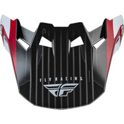 Fly Racing 73-47103L Formula Carbon Prime Visor Red/White/Red Carbon Xl/2X
