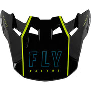 Fly Racing 73-47122S Formula Carbon Tracer Visor Hi-Vis/Black Yl/Sm