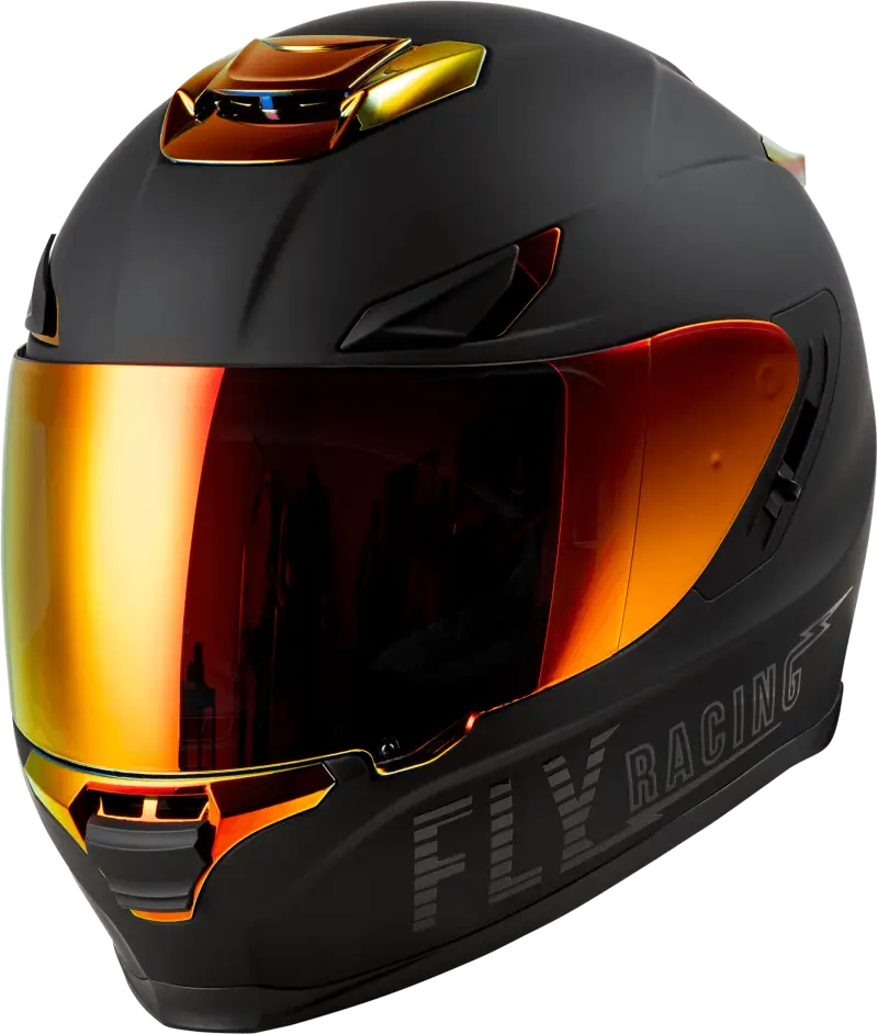 Sentinel Recon Helmet Matte Black/Fire Chrome Md