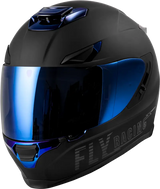 Sentinel Recon Helmet Matte Black/Blue Chrome Xl