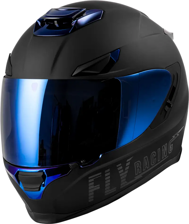 Sentinel Recon Helmet Matte Black/Blue Chrome Xl