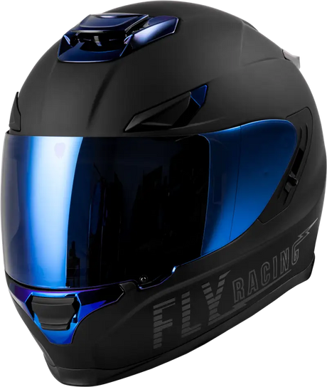 Sentinel Recon Helmet Matte Black/Blue Chrome Xs