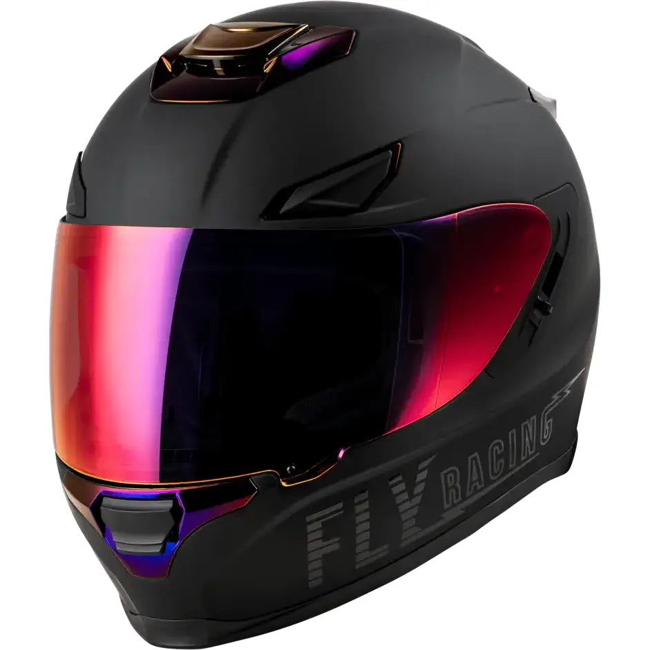 Sentinel Recon Helmet Matte Black/Purple Chrome Sm