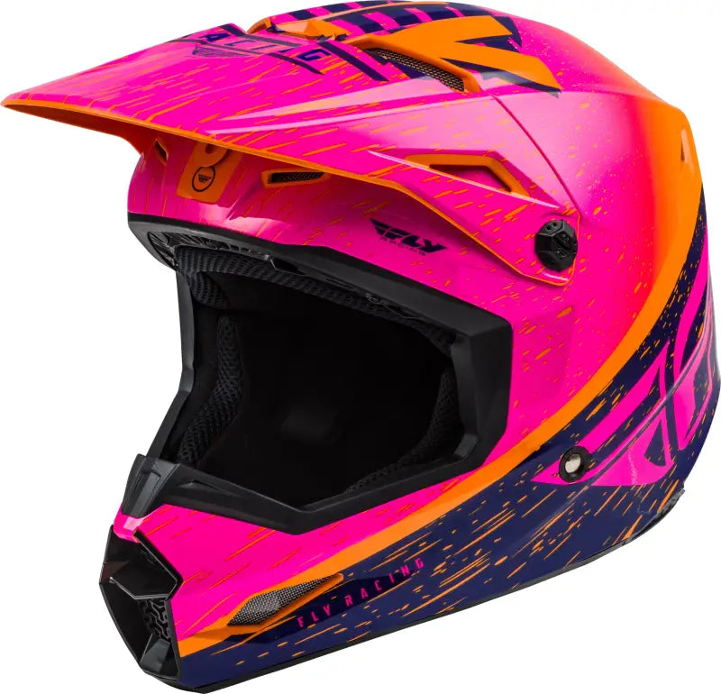 Kinetic K120 Helmet Orange/Pink/Dark Blue 2X