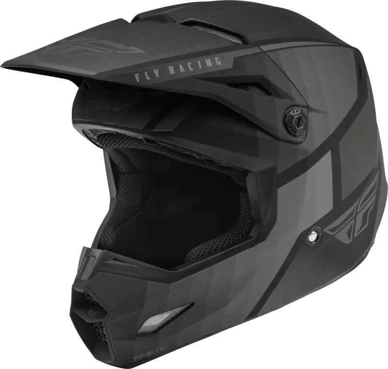 Fly Racing Fly Racing 73-8640YM Youth Kinetic Drift Helmet Matte Black/Charcoal Ym