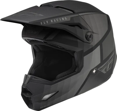 Fly Racing Fly Racing 73-8640YS Youth Kinetic Drift Helmet Matte Black/Charcoal Ys