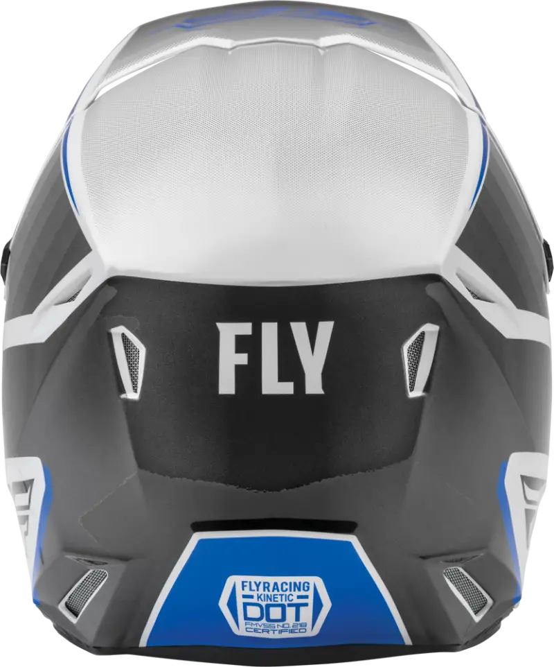 Fly Racing 73-8641 Youth Kinetic Drift Helmet Blue/Charcoal/White - RV and Auto Parts