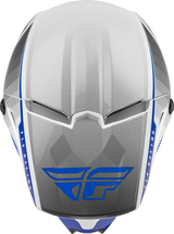 Fly Racing 73-8641 Youth Kinetic Drift Helmet Blue/Charcoal/White - RV and Auto Parts