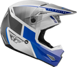Fly Racing 73-8641 Youth Kinetic Drift Helmet Blue/Charcoal/White - RV and Auto Parts