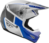 Fly Racing 73-8641 Youth Kinetic Drift Helmet Blue/Charcoal/White - RV and Auto Parts