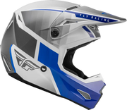 Fly Racing 73-8641 Youth Kinetic Drift Helmet Blue/Charcoal/White - RV and Auto Parts