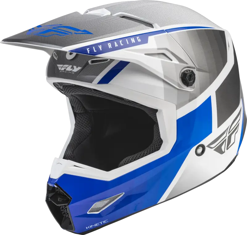 Kinetic Drift Helmet Blue/Charcoal/White Md