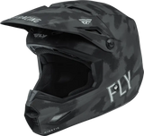 Fly Racing Fly Racing F73-3316YL Youth Kinetic S.E. Tactic Helmet Matte Grey Camo Yl